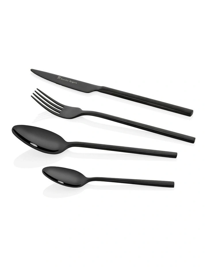 Hereford Black 18/0 16pc Cutlery set image 1