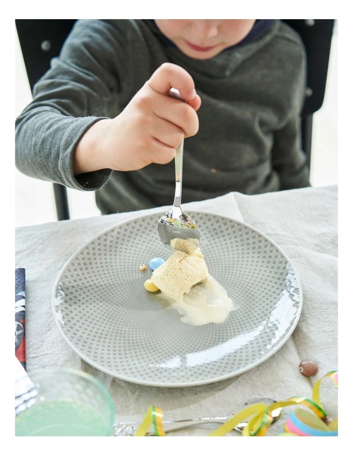 Children's Cutlery Bino Set of 4 in Silver image 3