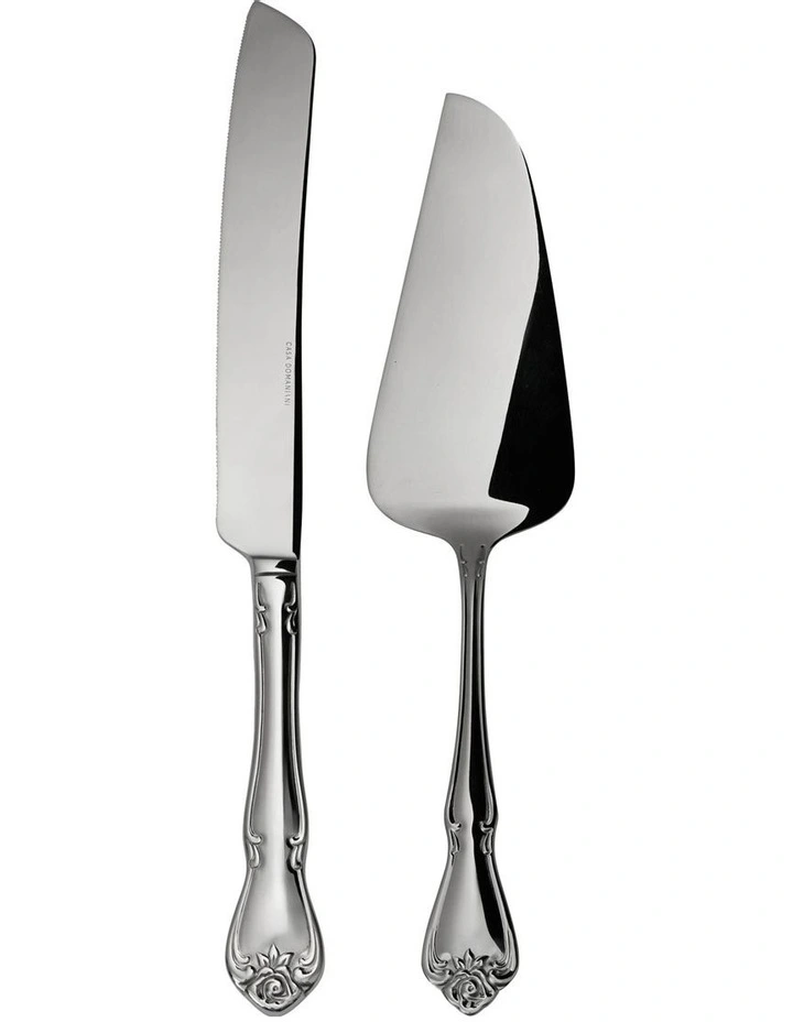 Rosabella Cake Serving 2 Piece in Silver image 1