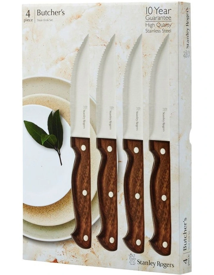 Butcher's Steak Knives Set 4pc image 4