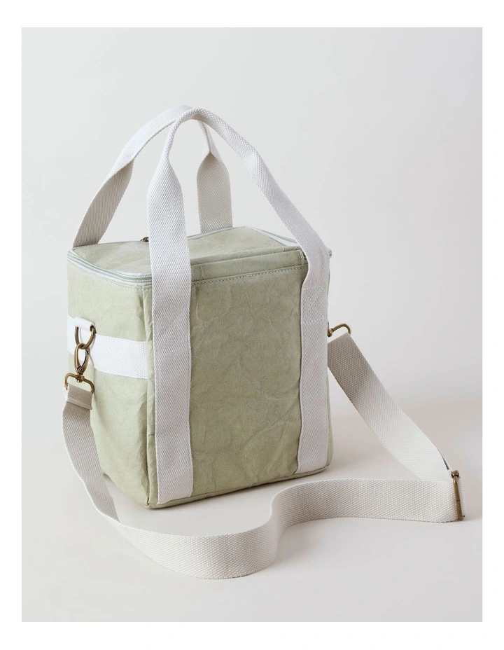 Hinterland Washed Paper Picnic Bag in Sea Moss/Taupe image 2