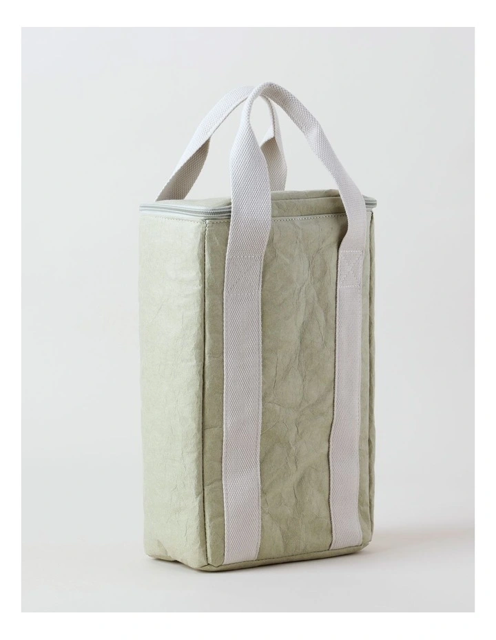 Hinterland Washed Paper Drinks Bag in Sea Moss/Taupe image 2