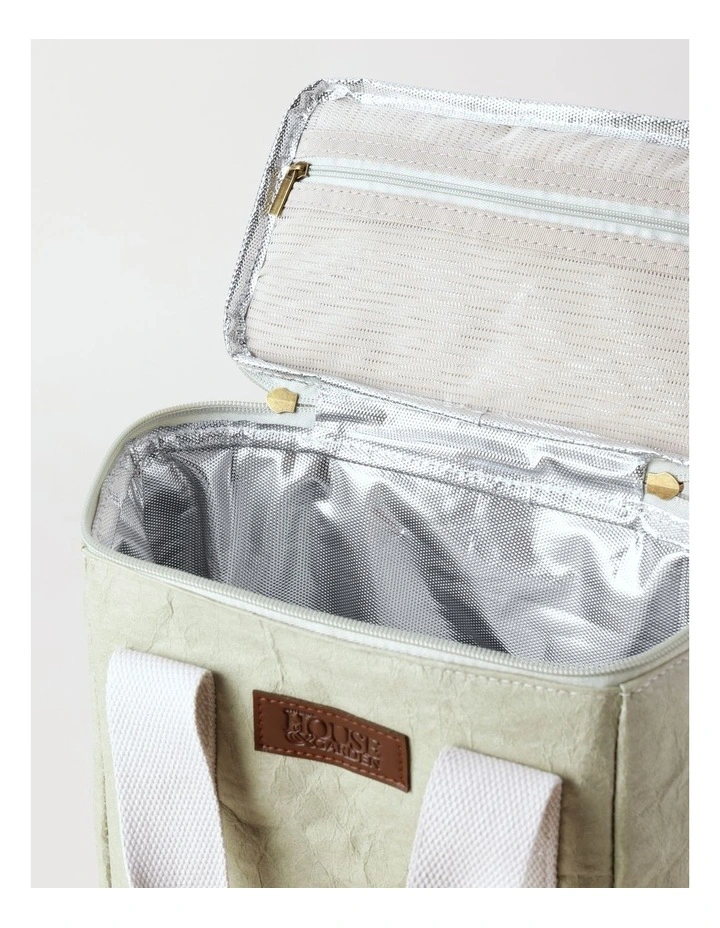 Hinterland Washed Paper Drinks Bag in Sea Moss/Taupe image 4