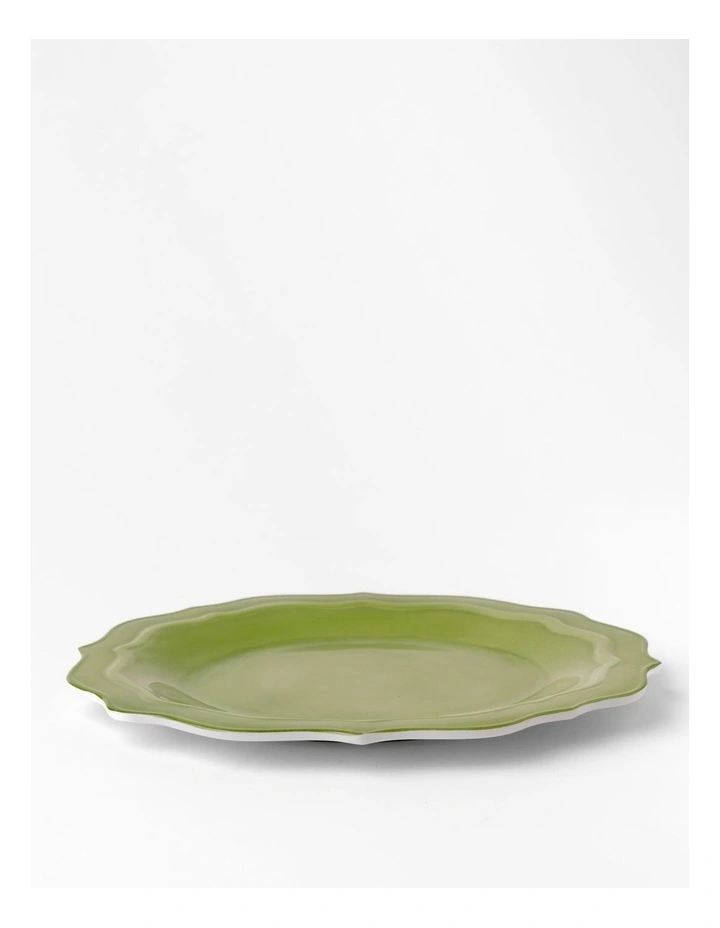 Positano Green Scalloped Salad Plate 2 Pack in Green image 4