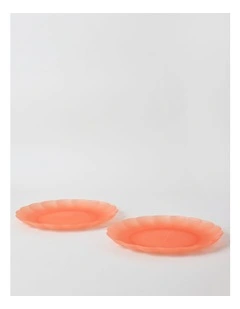 Petals Dinner Plate Set of 2 in Pink