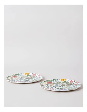 Petals Side Plate Set of 2 in Floral