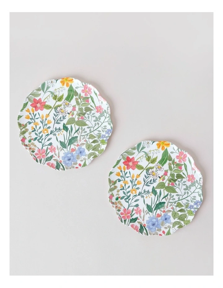 Petals Side Plate Set of 2 in Floral image 2