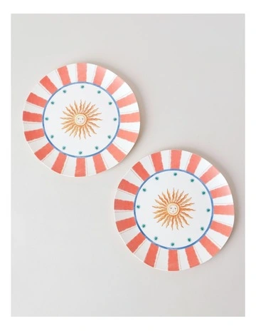 Sunshine Dinner Plate Set of 2 in Multi