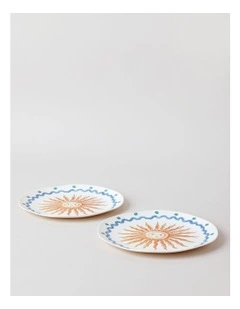 Sunshine Side Plate Set of 2 in Multi