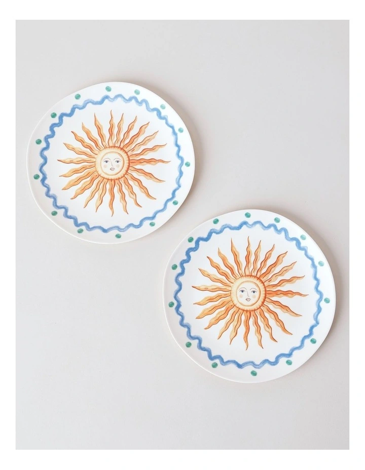 Sunshine Side Plate Set of 2 in Multi image 2