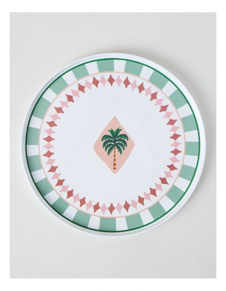 Tropical Picnic Palm Tree Dinner Plate image 1