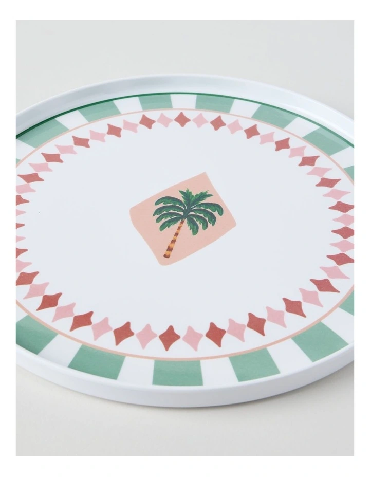 Tropical Picnic Palm Tree Dinner Plate image 2