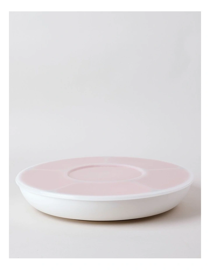 Petals Chip & Dip Lazy Susan in Pink image 4
