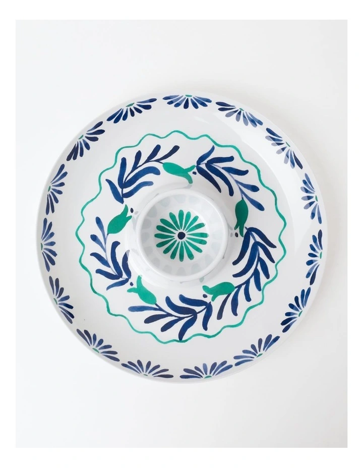 Mediterranean Chip & Dip in Blue image 1
