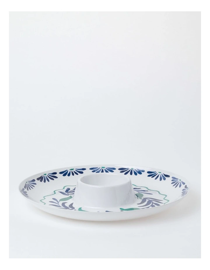 Mediterranean Chip & Dip in Blue image 2
