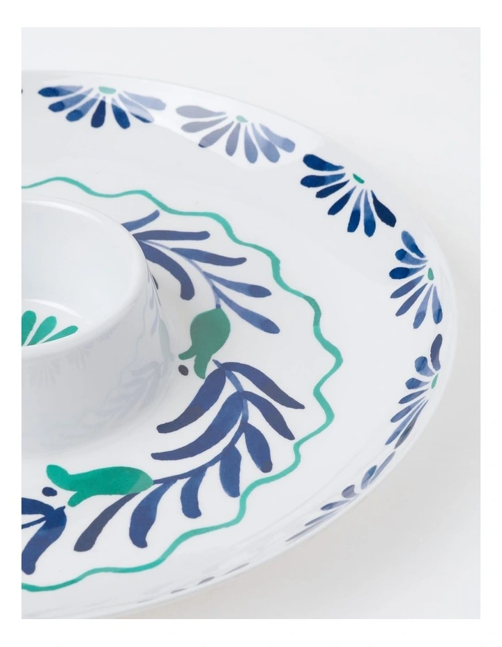 Mediterranean Chip & Dip in Blue image 3