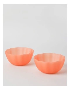 Petals Cereal Bowl Set of 2 in Pink