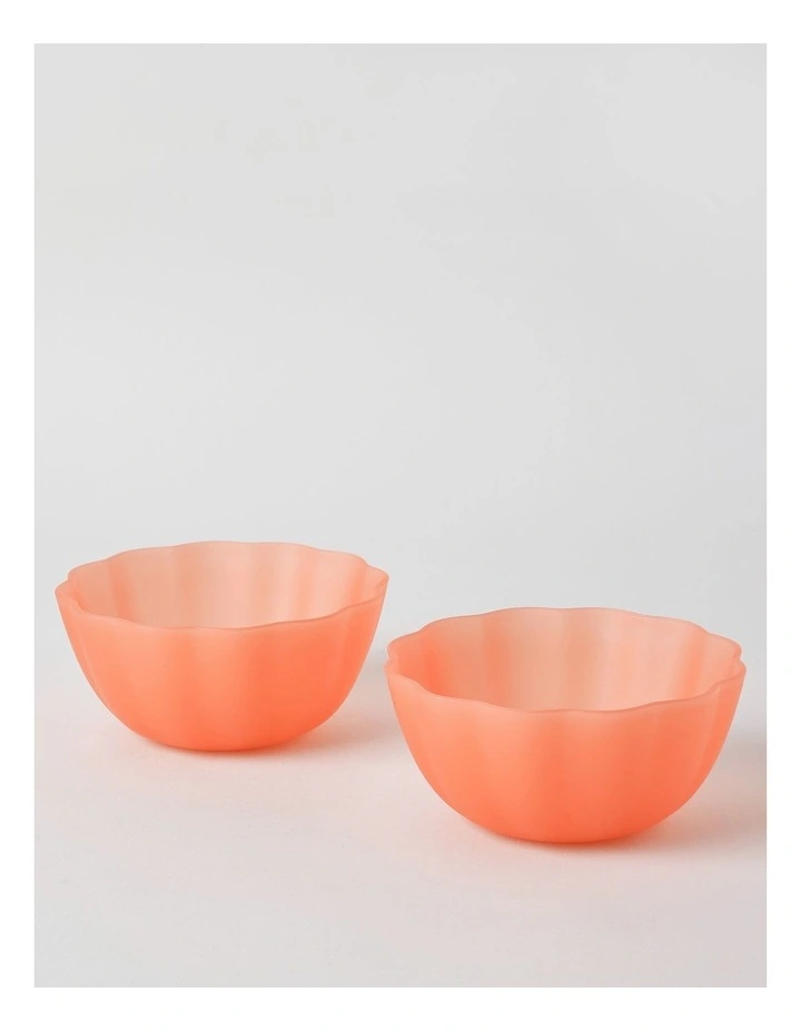 Petals Cereal Bowl Set of 2 in Pink image 1