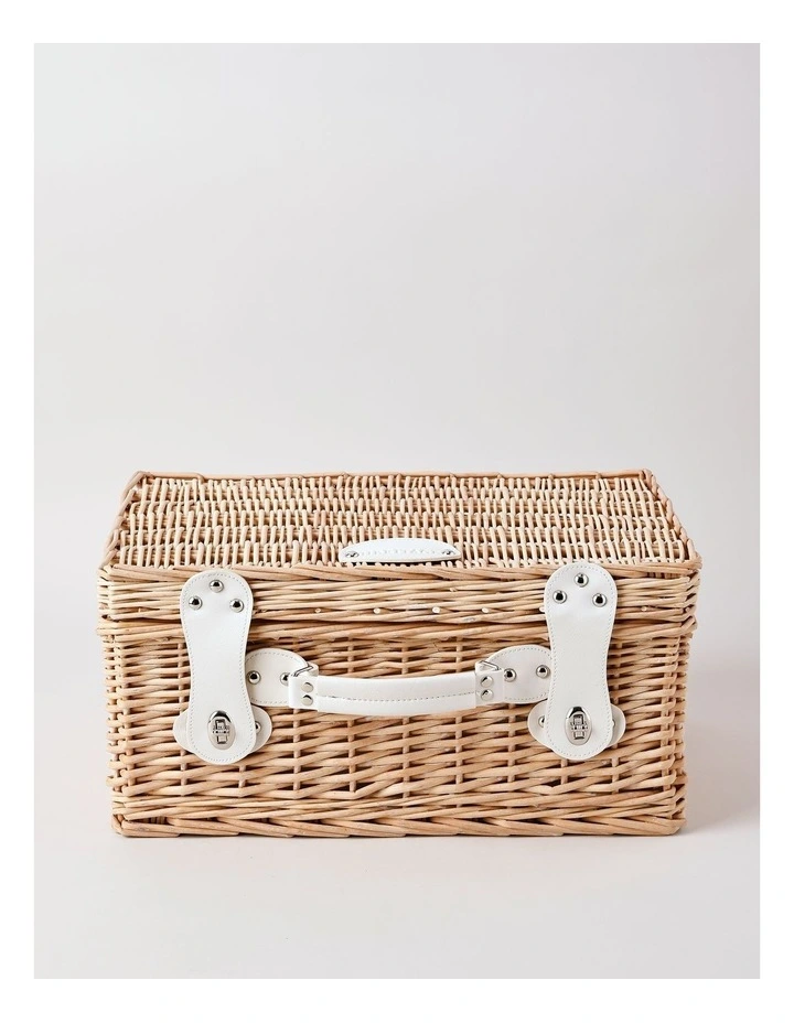 4 Person Picnic Basket in Ash Honey/Navy image 2