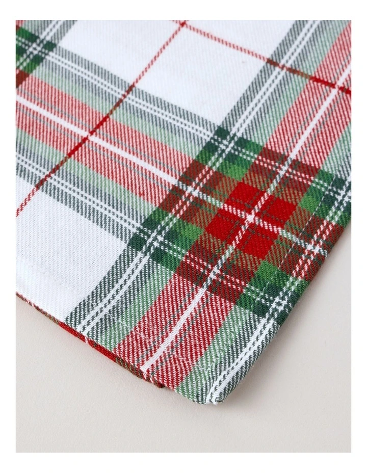 Tartan Tablecloth in White image 4