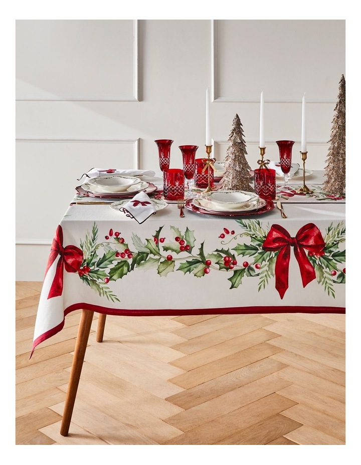 Christmas Bow Tablecloth 150 x 220cm image 2
