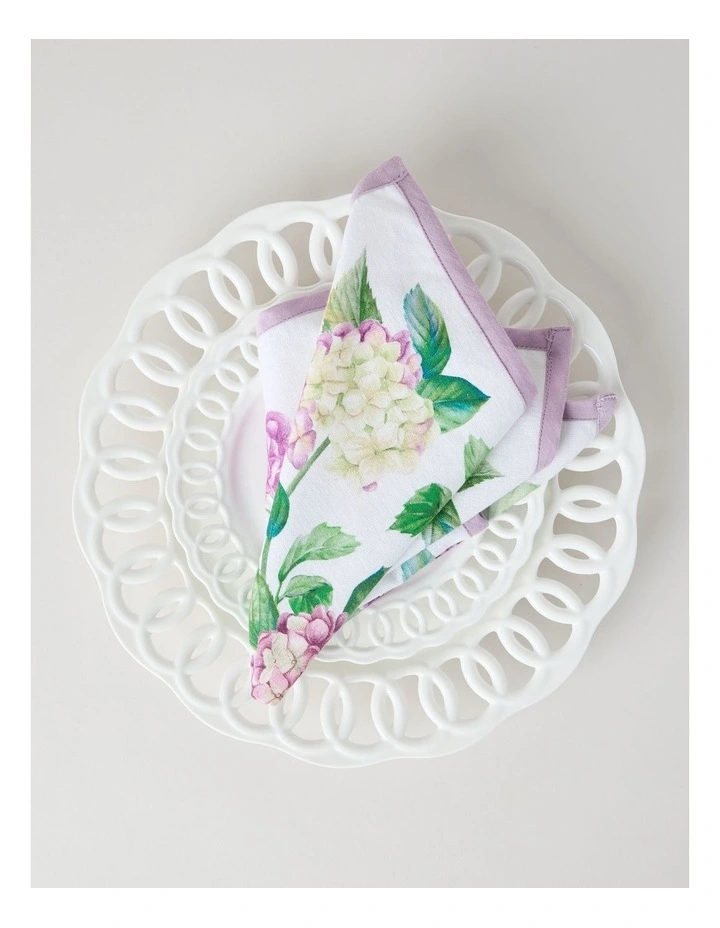 Hydrangeas Napkin Set of 4 40 x 40cm image 3