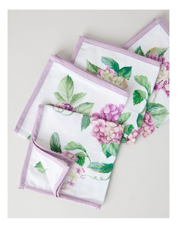 Hydrangeas Napkin Set of 4 40 x 40cm image 5