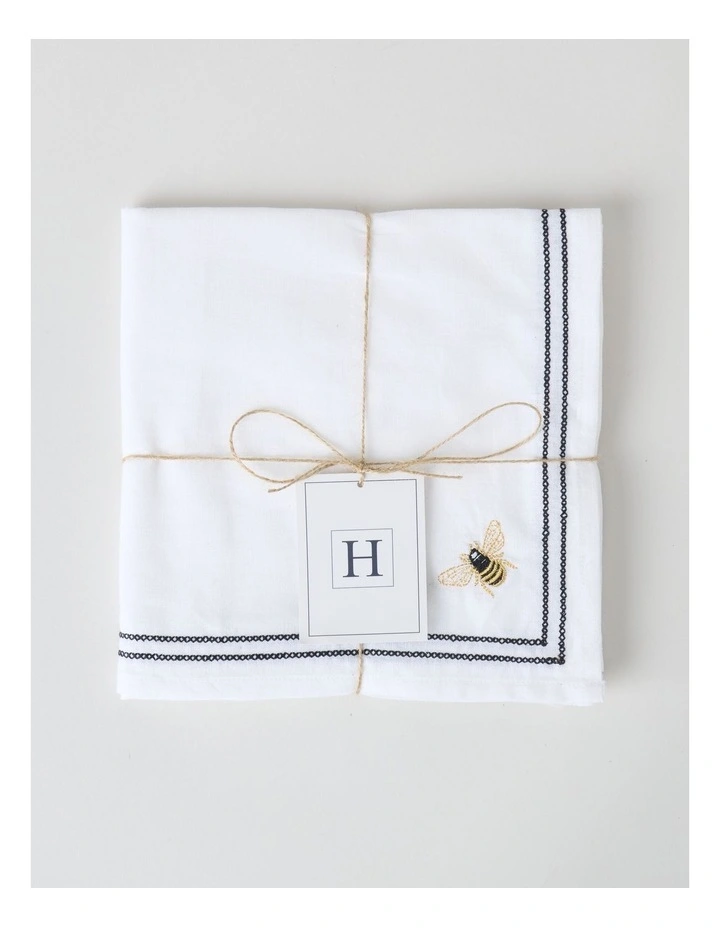 Bee Napkin Set of 4 45 x 45cm image 1