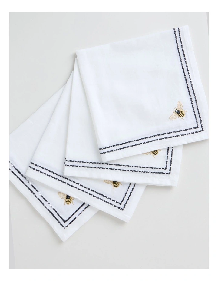 Bee Napkin Set of 4 45 x 45cm image 3