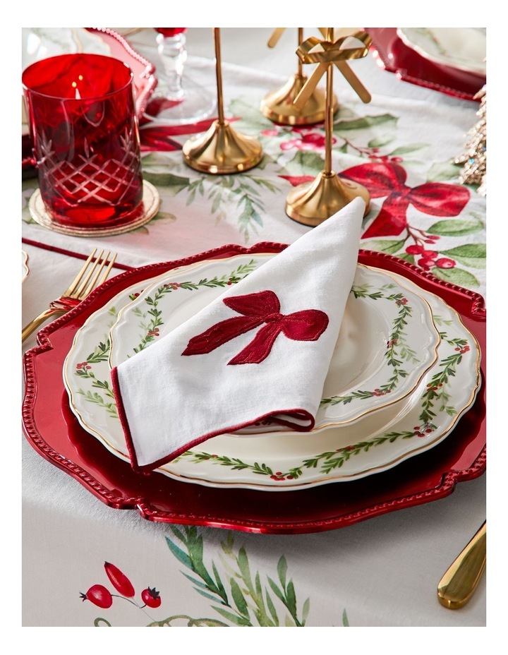 Christmas Bow Napkins Set of 4 45 x 45cm image 1
