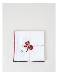 Christmas Bow Napkins Set of 4 45 x 45cm