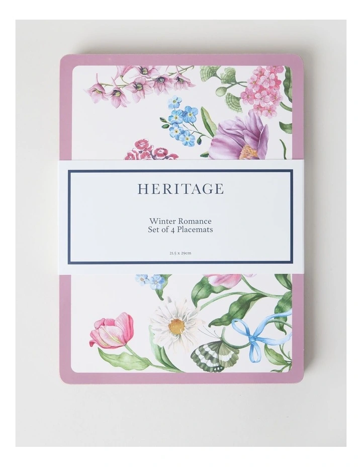 Winter Romance Set of 4 Placemats image 2