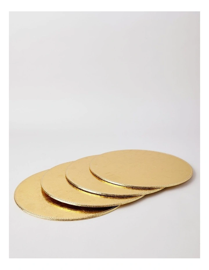 Metallic Placemat Set of 4 in Gold image 2