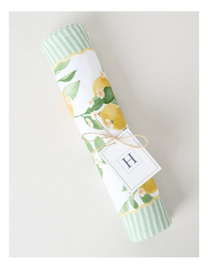 Lemon Table Runner 33 x 180cm image 2