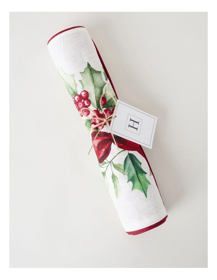 Heirloom Christmas Bow Runner 33 x 180cm image 1