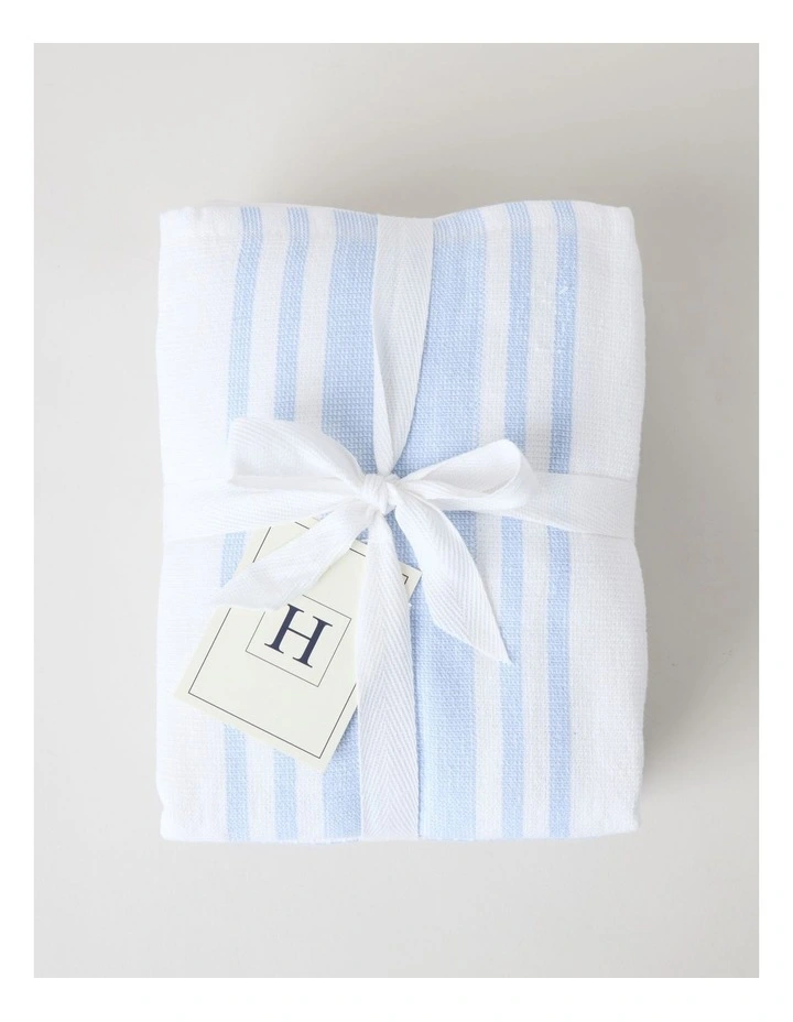 Terry Back Tea Towel Set of 4 in Blue image 1