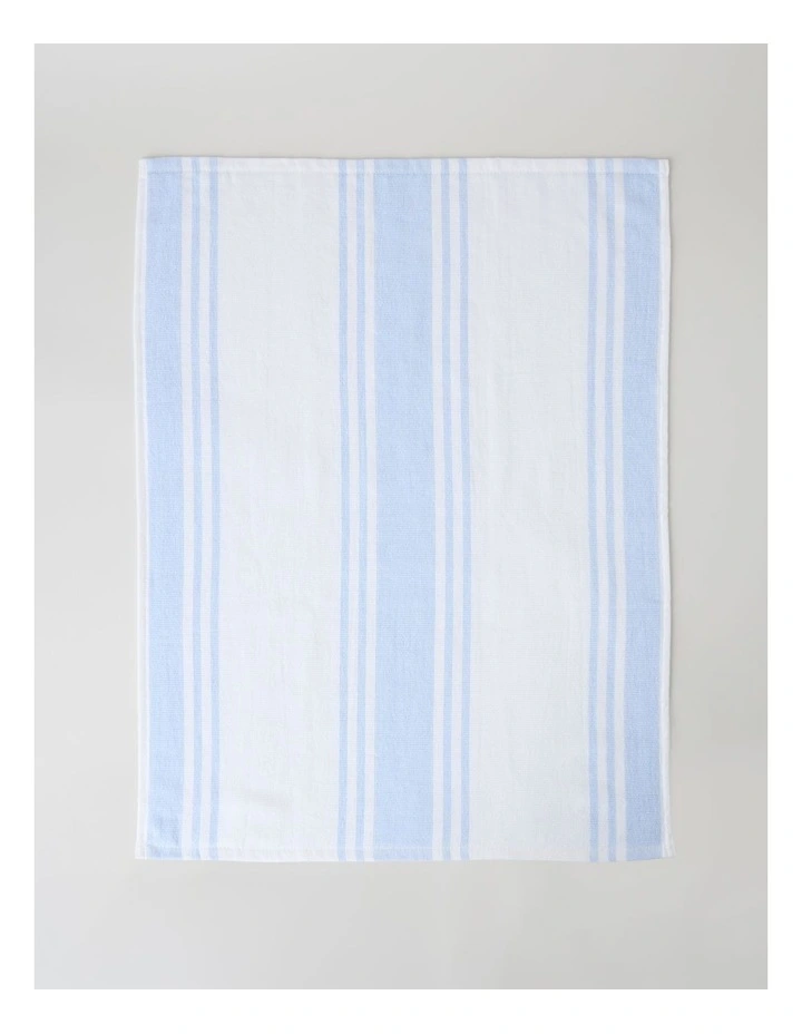 Terry Back Tea Towel Set of 4 in Blue image 2
