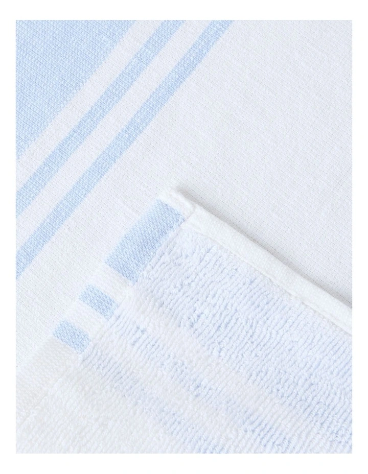 Terry Back Tea Towel Set of 4 in Blue image 7