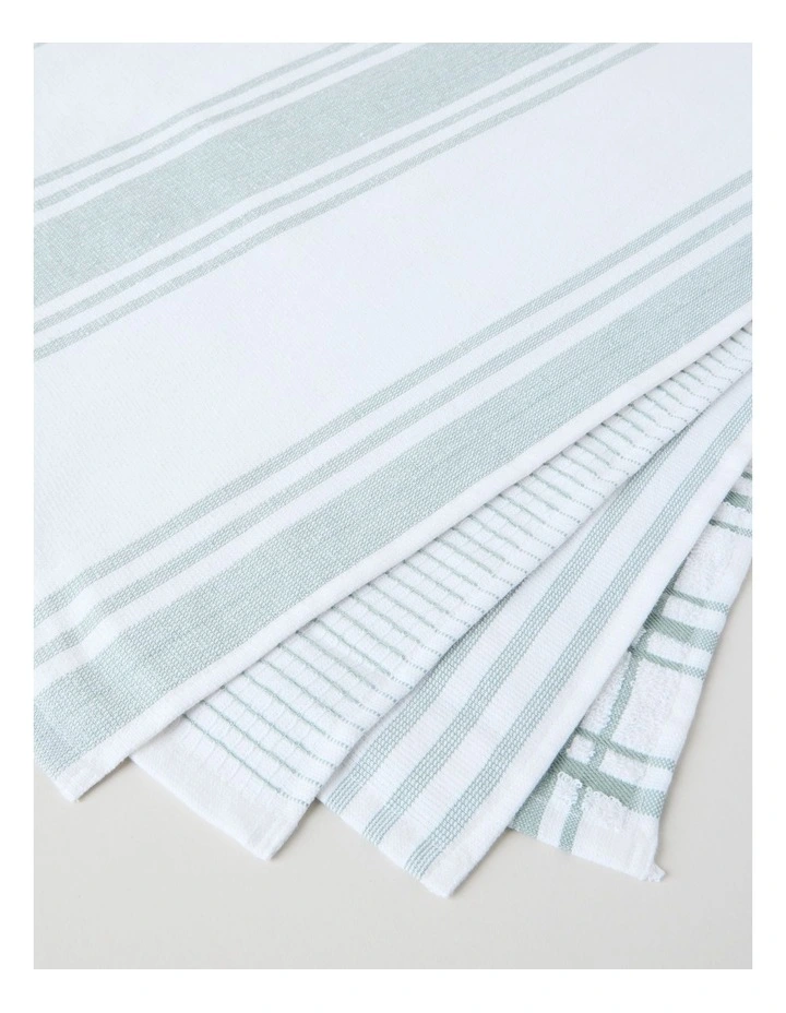 Terry Back Tea Towel Set of 4 Green image 6