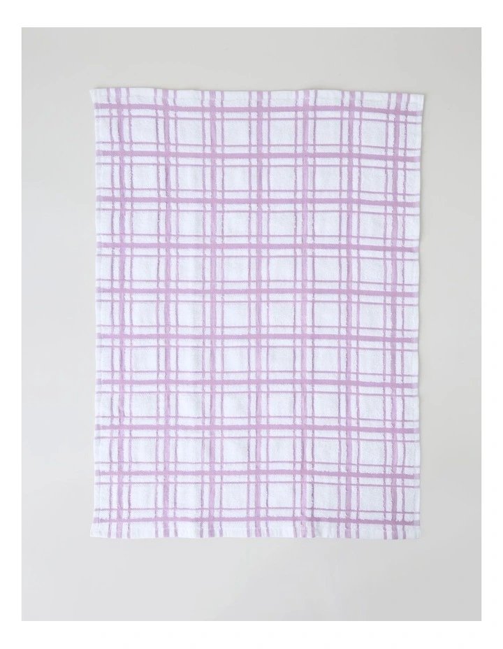 Terry Back Tea Towel Set of 4 Pink image 2