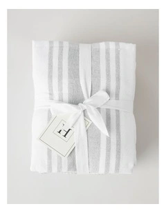 Terry Back Tea Towel Set of 4 Grey