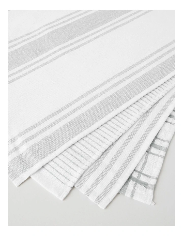 Terry Back Tea Towel Set of 4 Grey image 6
