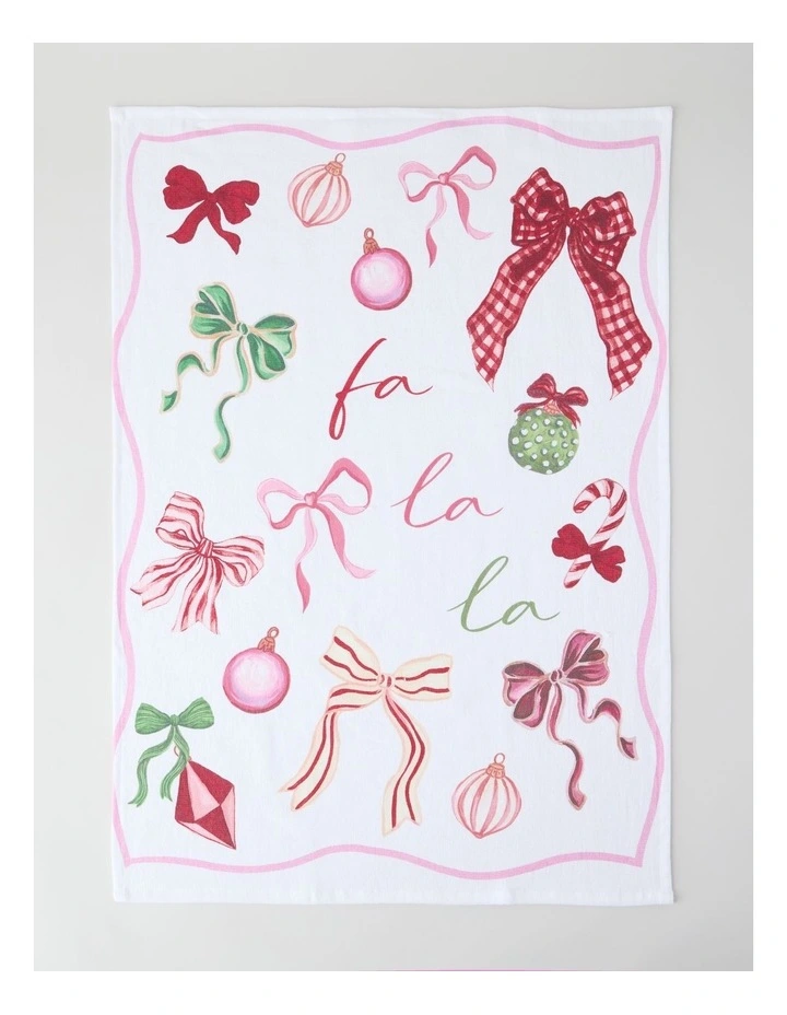 Christmas Chin Chin Tea Towel Set of 2 image 3