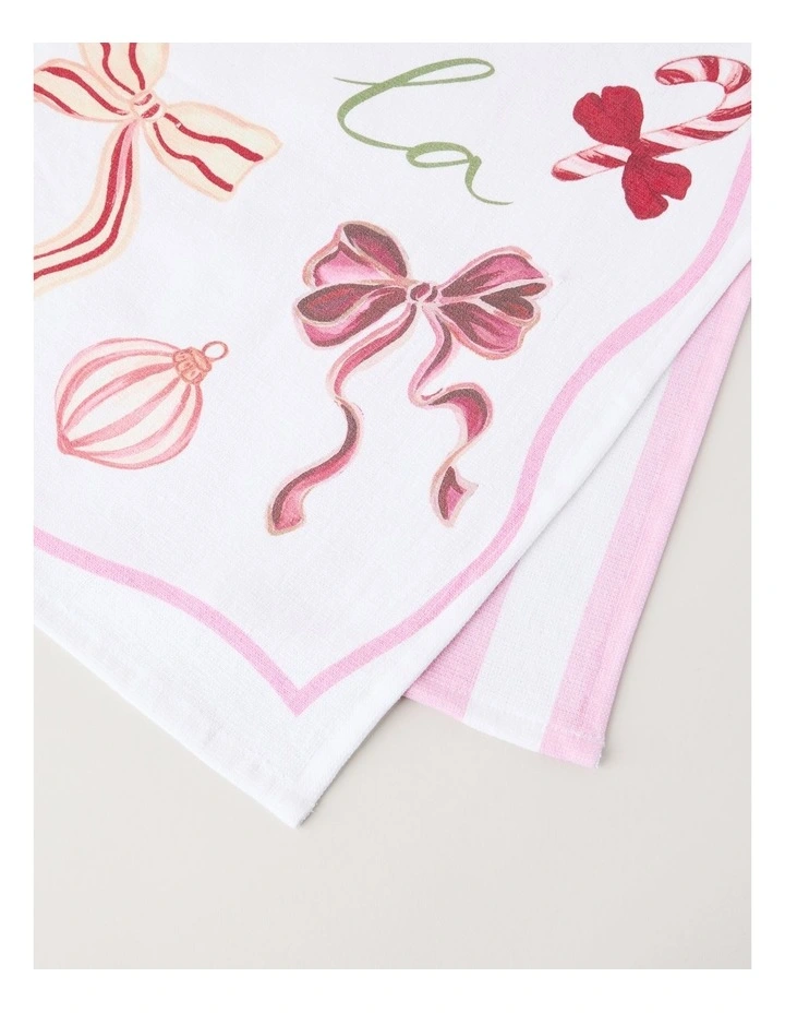 Christmas Chin Chin Tea Towel Set of 2 image 4