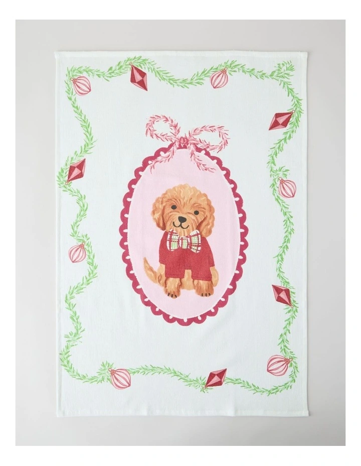 Christmas Be Merry Tea Towel Set of 2 image 2