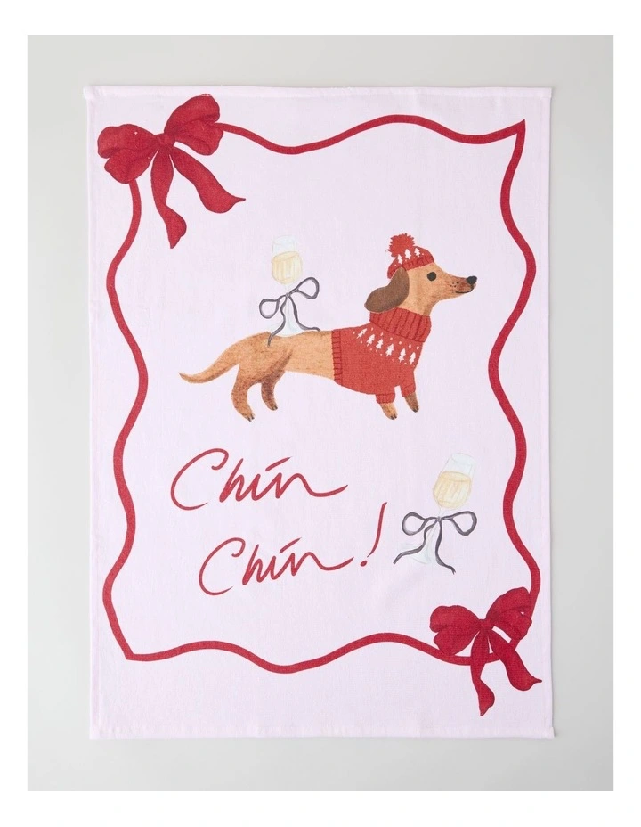 Christmas Be Merry Tea Towel Set of 2 image 3