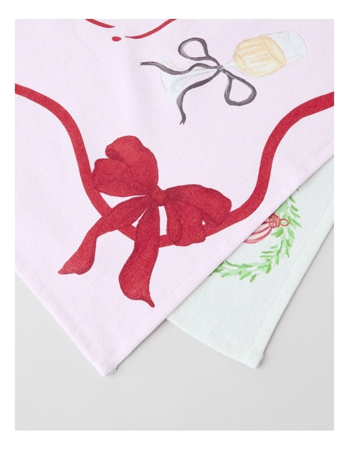 Christmas Be Merry Tea Towel Set of 2 image 4