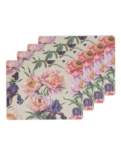 Hardboard Coventry Rectangle Placemat 4 Pack in Multi