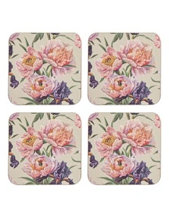 Hardboard Coventry Square Coaster 4 Pack in Multi