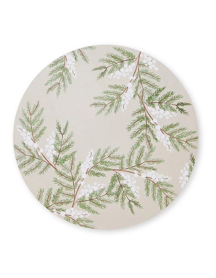 Snowberry Hard Placemats Set of 4 image 1